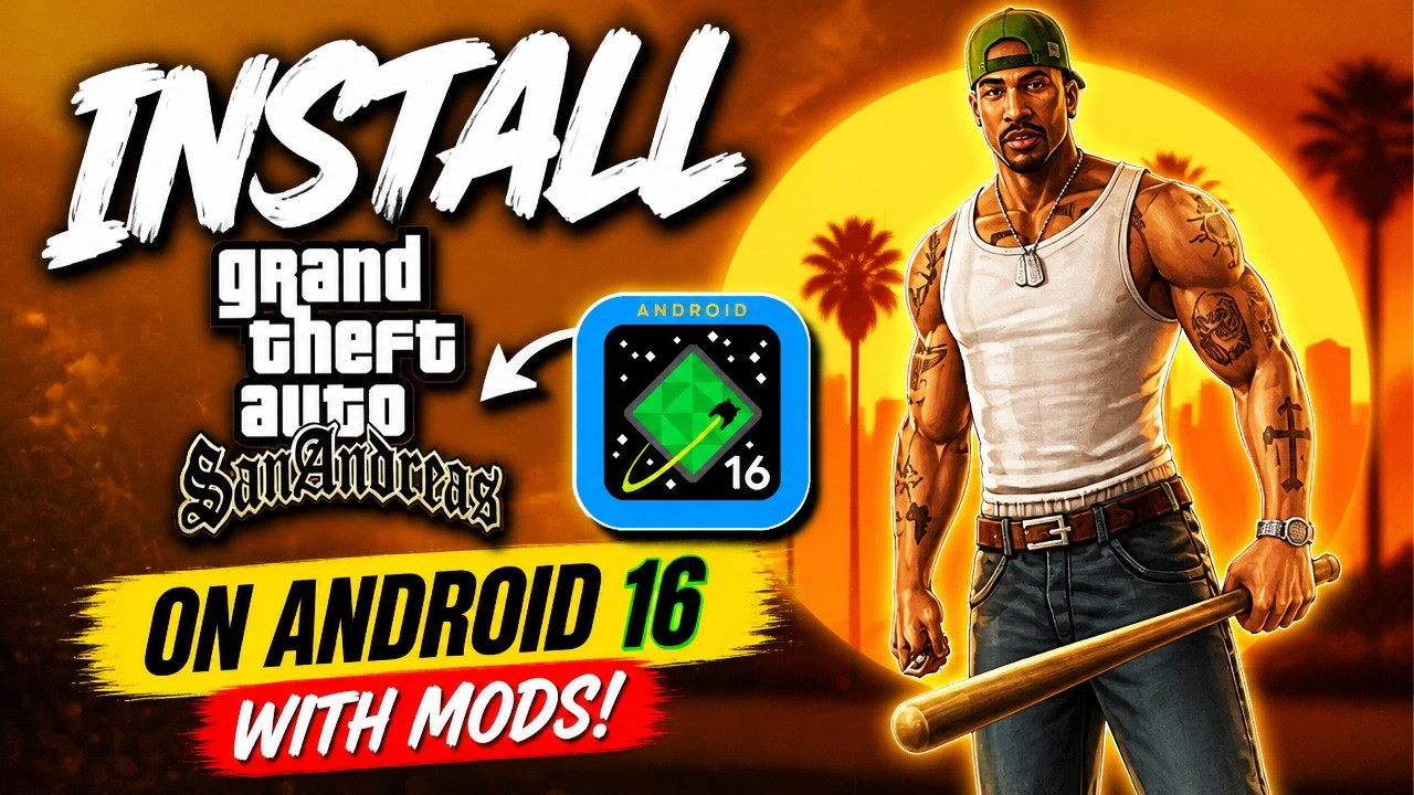 INSTALL GAMEPLAY GTA SANANDREAS IN ANDROID16 WITH MODS#gta #androidgames  #mods