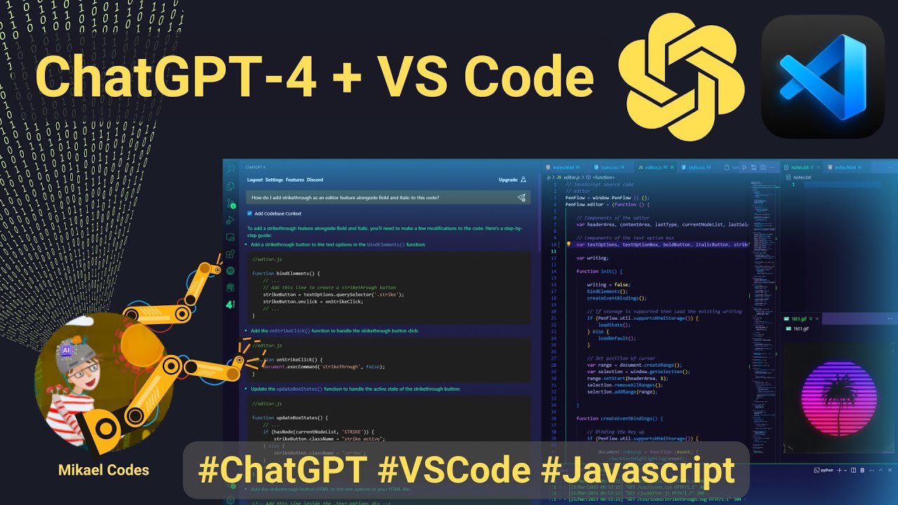 ChatGPT-4 and VS Code