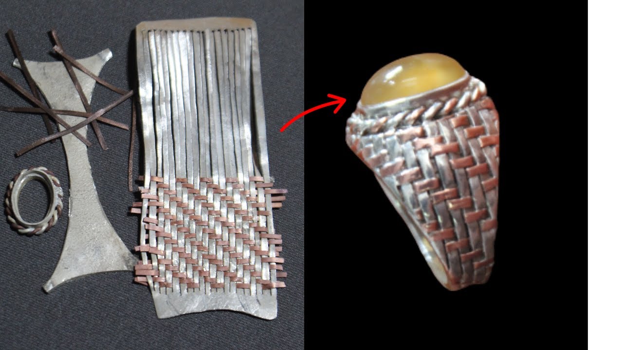 learn to make jewelry - woven rings. 