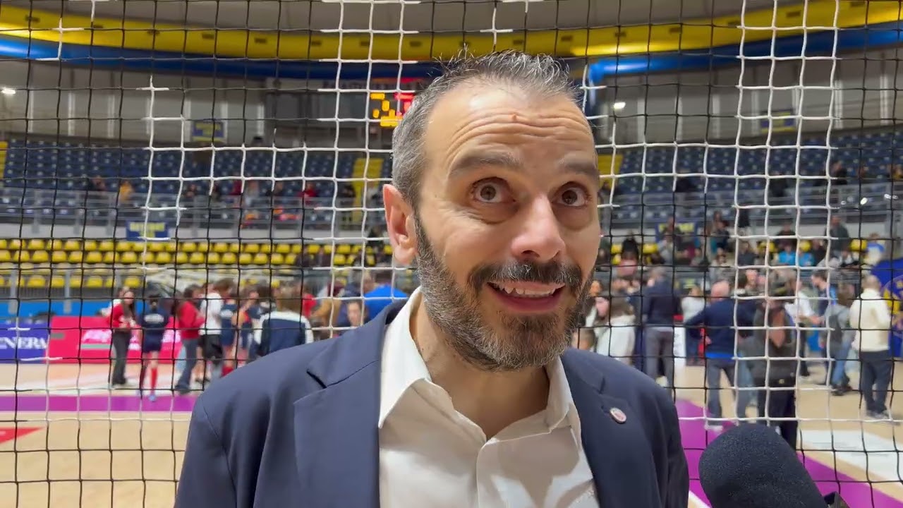Coach Marco Gaspari dopo la vittoria 3-2 in casa di Chieri
