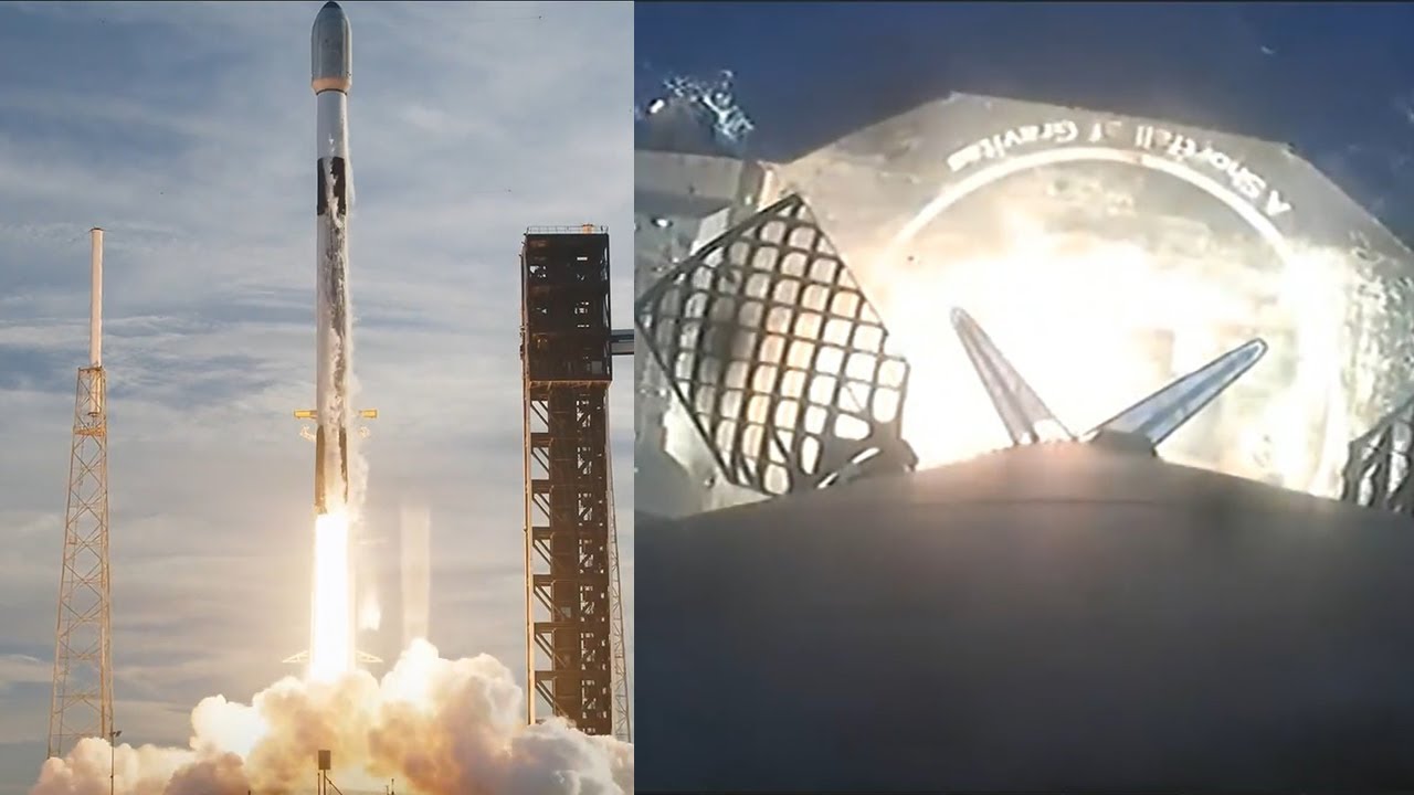 SpaceX Starlink 227 launch and Falcon 9 first stage landing, 27 January 2025