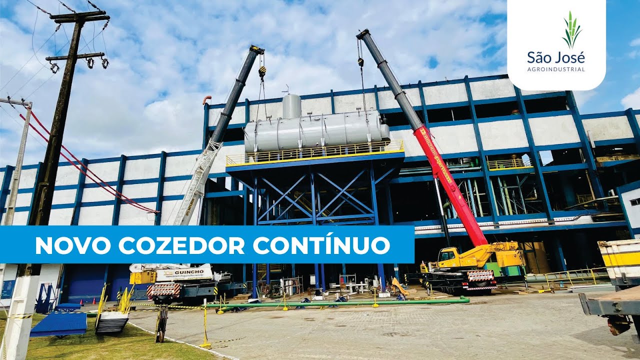 INSTALAÇÃO DO COZEDOR CONTÍNUO