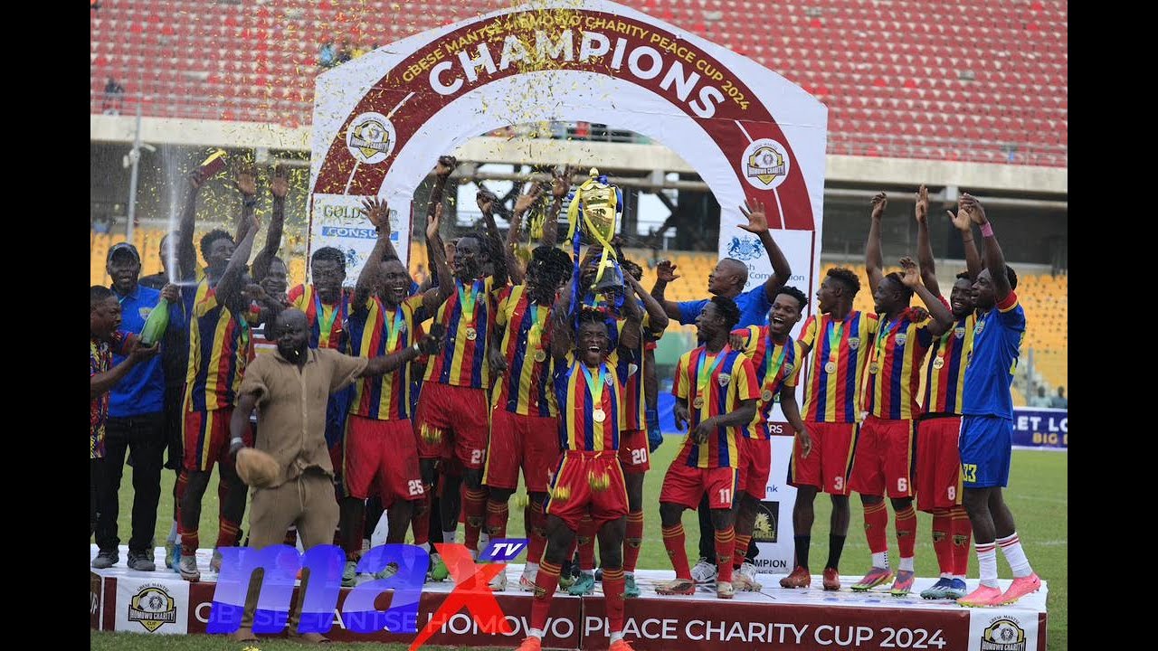 Trophy presentation and celebrations | Hearts of Oak win the Gbese Mantse Homowo Peace Charity Cup