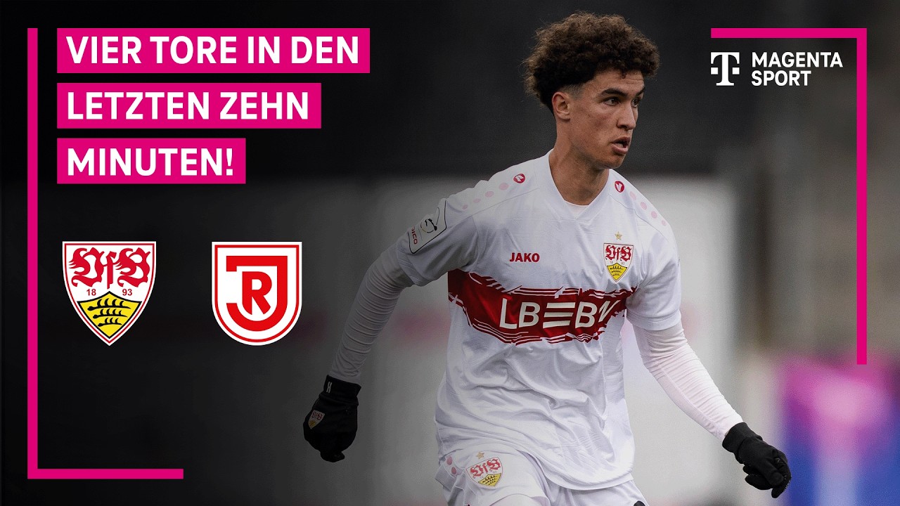 Vfb Stuttgart II - Jahn Regensburg, Highlights mit Live-Kommentar | 3. Liga | MAGENTA SPORT