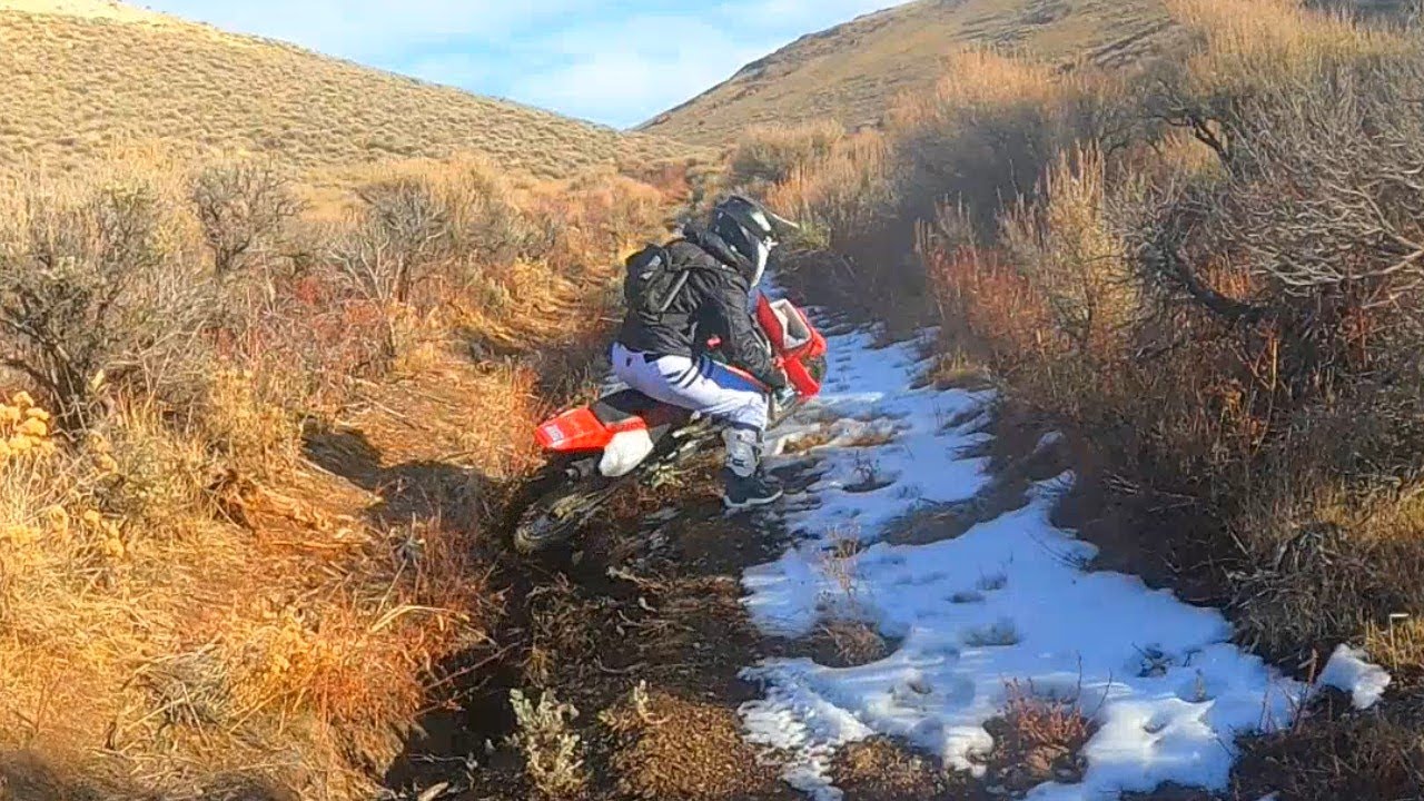 Exploring the East Range on a CRF450X