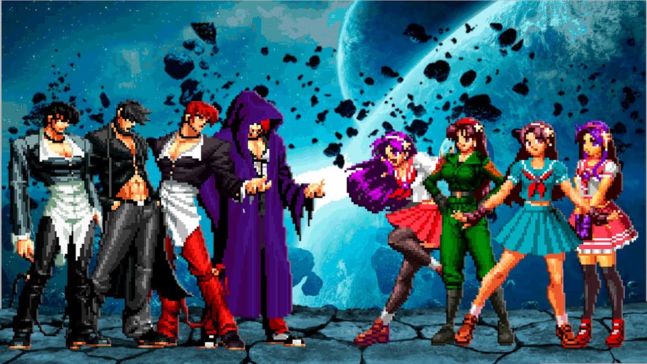 [KOF Mugen] Iori Yagami Team vs Athena Asamiya Team