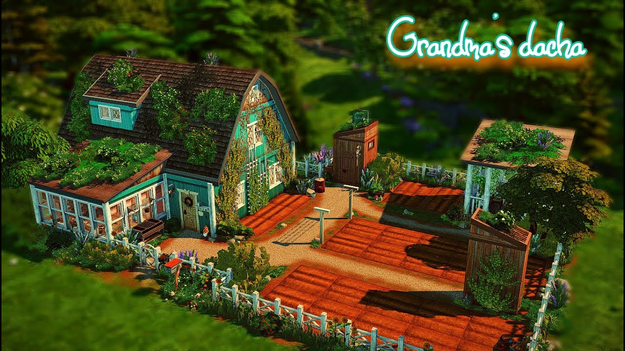 Бабушкина дача🧓🏠| Домик в деревне| Grandma's dacha| Строительство 4|Sims 4|Speed build|No CC