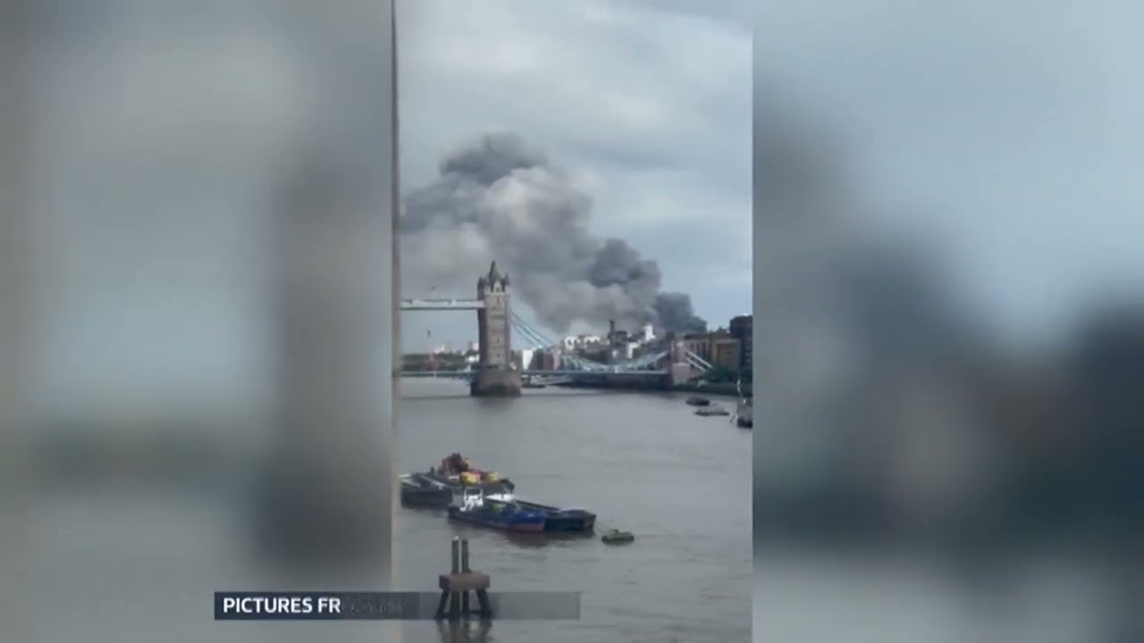 Huge blaze in Bermondsey today & bus depot fire - arson suspected on Friday (1) (London/UK)