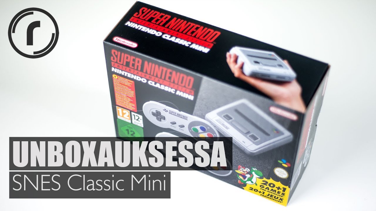 SNES Classic Mini -unboxaus