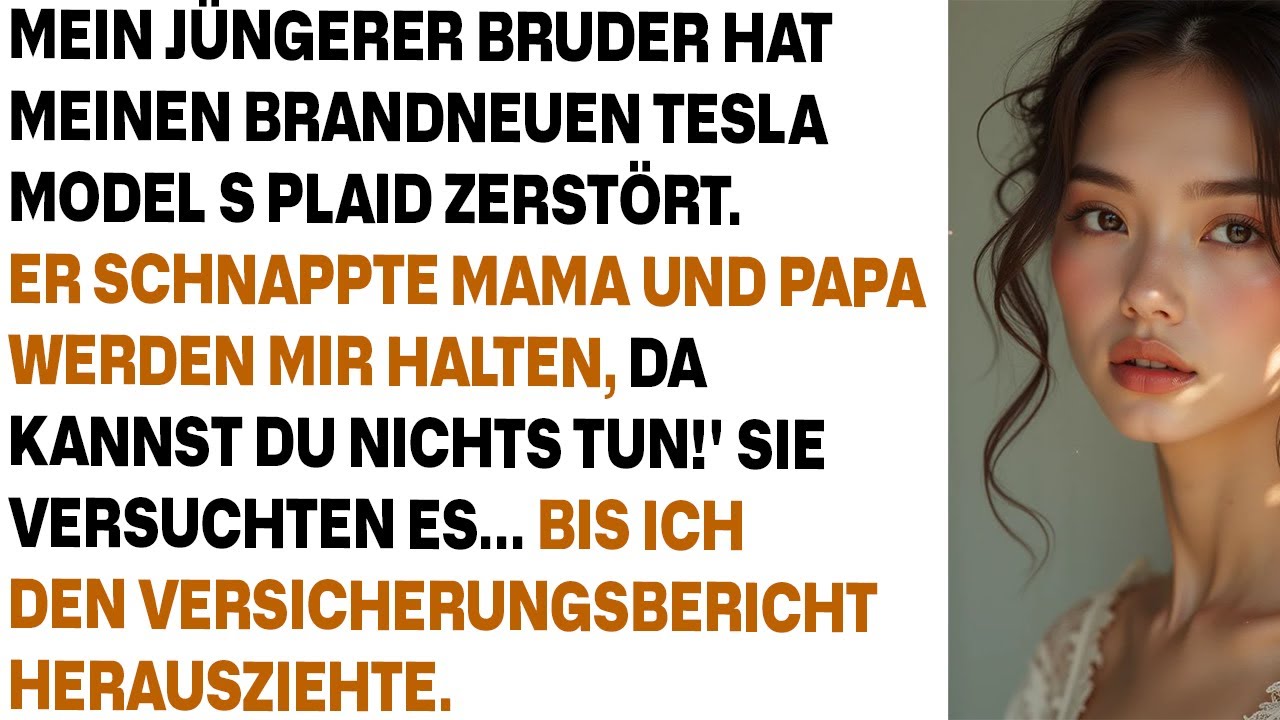 Mein jüngerer Bruder hat meinen nagelneuen Tesla Model S Plaid total zerstört – dann grinste er ‚Mom