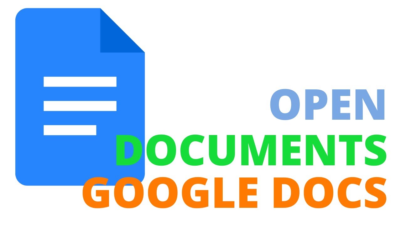Как открыть документ в Google Docs