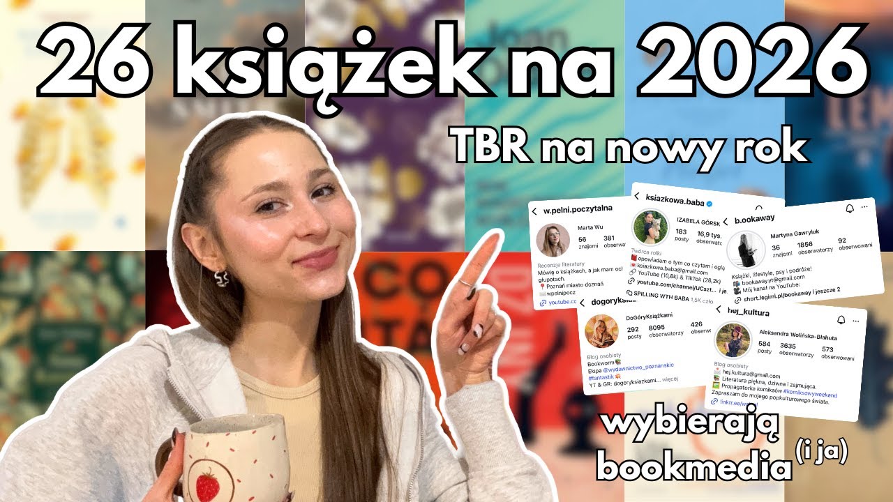 26 książek na 2026 | Co polecili mi twórcy i co wybrałam sama? 📚🎉✨