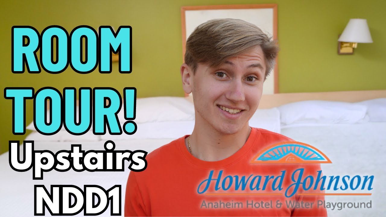 HoJo Anaheim Upstairs 2 Double Economy ROOM TOUR!