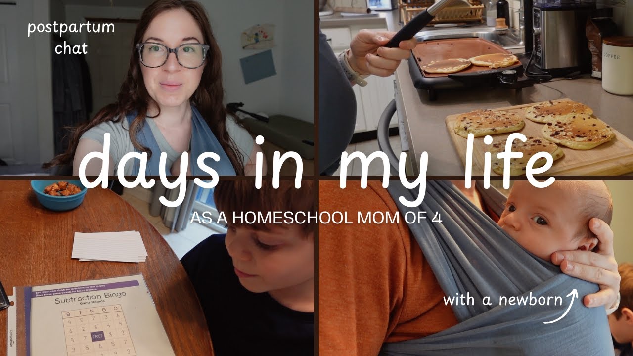 homeschooling with a newborn, working on attitudes, dealing with a velcro baby | days in my life