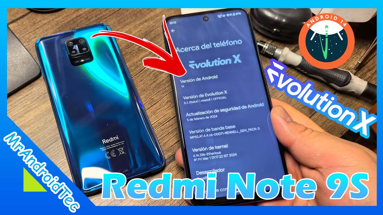 Como va custom rom EvolutionX Android 14 Actualizamos el Redmi Note 9s un mes de uso y así funciona