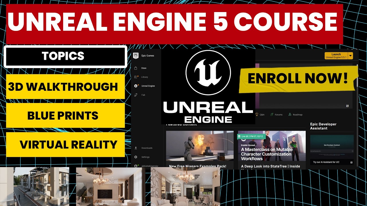 Starting UNREAL ENGINE 5 TRANING, Lets Get started..