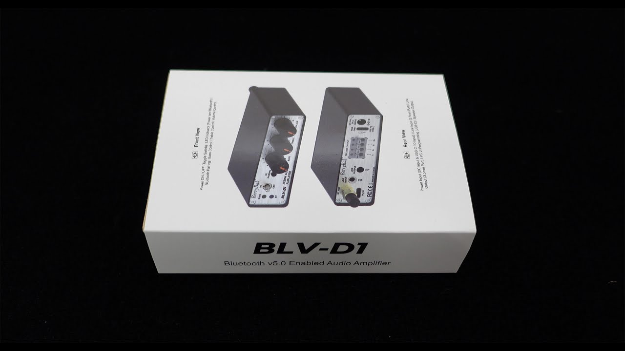 Unboxing & Disassembling TPA3116 Bluetooth Amplifier BLV-D1 with Treble / Bass / PC UI Control