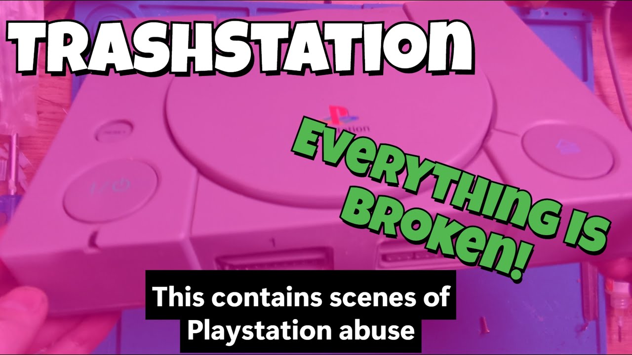 The most broken Playstation 1 I have ever seen! Repair attempt.