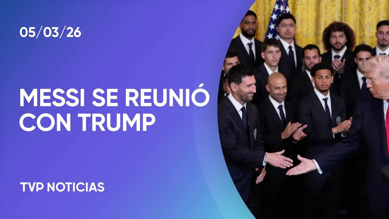 Messi y Trump en la Casa Blanca