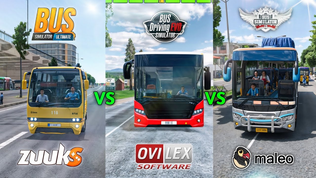Bus Simulator ULTIMATE vs EVO vs Indonesia 🌍🚍 | Which is the BEST? #BusGame #onroadgames