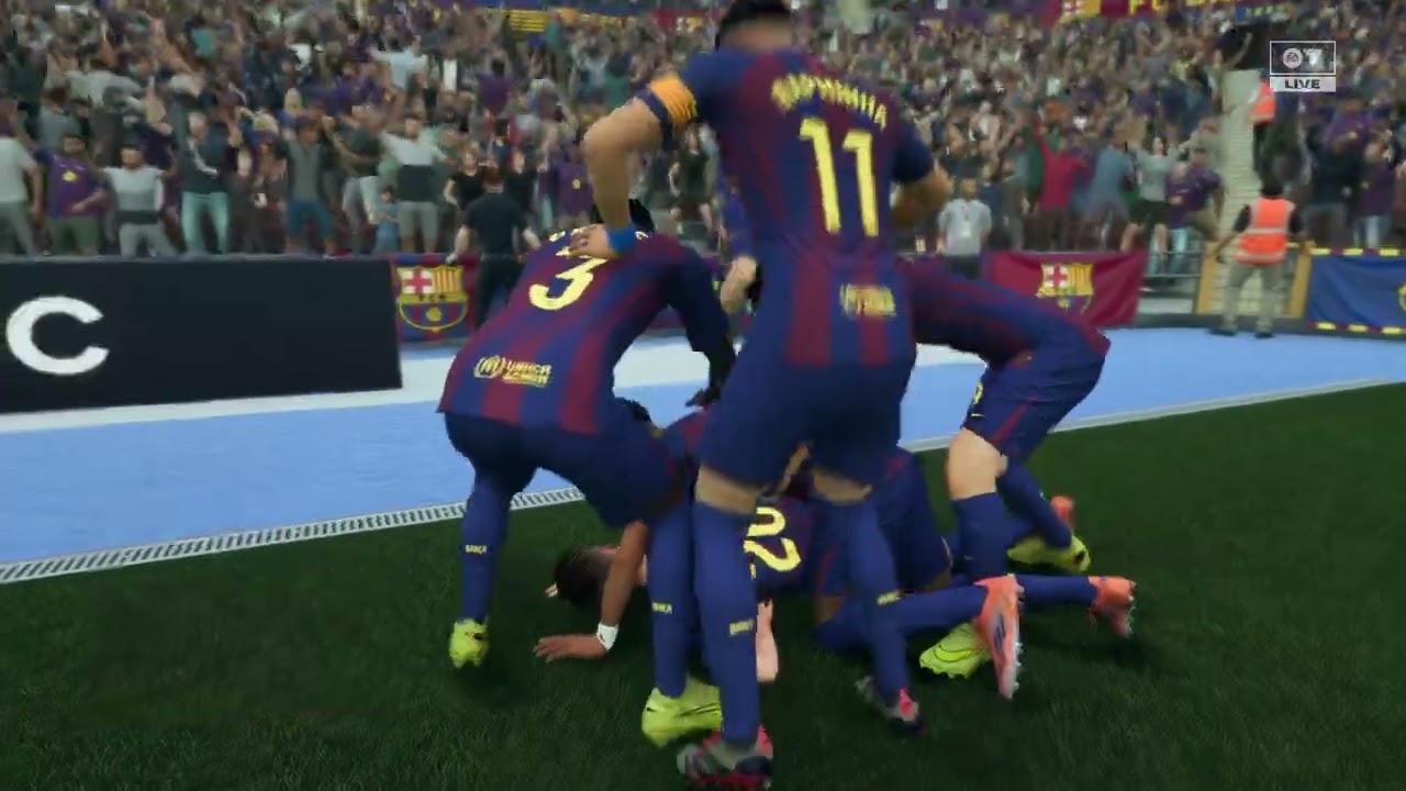 Golaaaaçoooo,de cavadinha!!!#fc26 #fifa #golaço #football #laliga #barcelona #barcatopgoals #golazo 