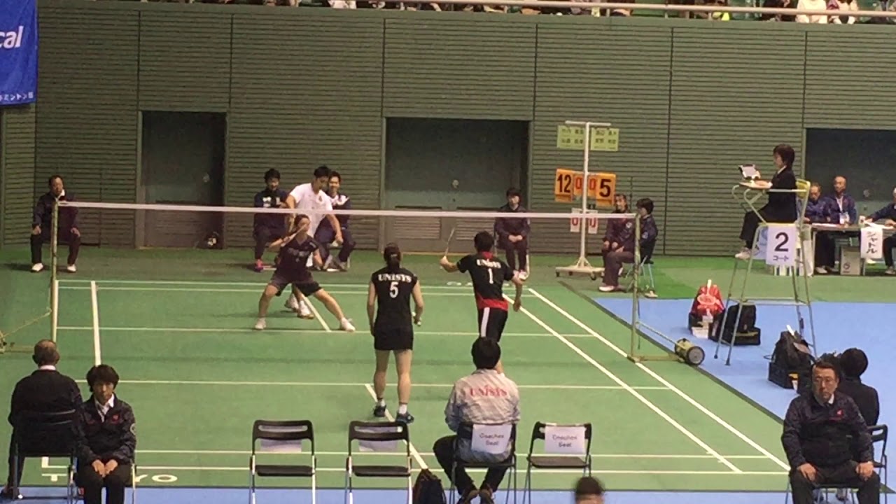 全日本総合2019 XD2回戦　渡辺/東野　対　竹内/加藤