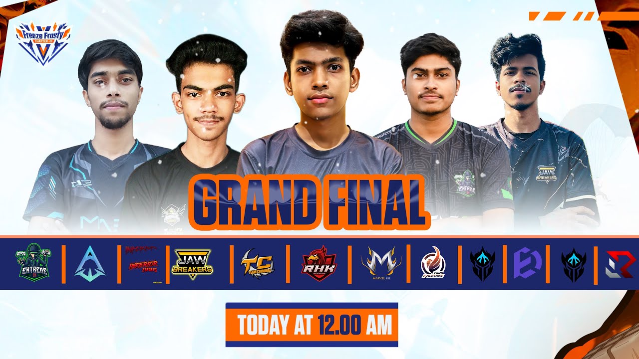 CAPTION[🔴LIVE]GRAND FINAL ||FREEZE FROSTY CHAPTER-1|| DEATH BRINGER ORG ||INCURSION x P||FREE FIRE.