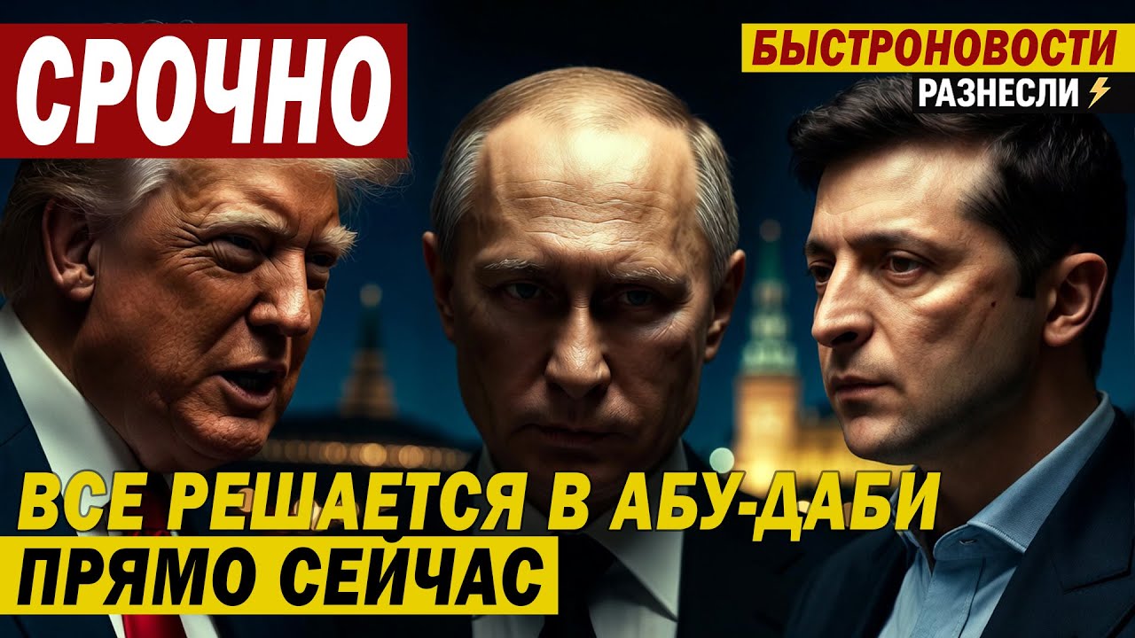 СРОЧНО! Переговоры в Абу-Даби: всё может решиться за выходные