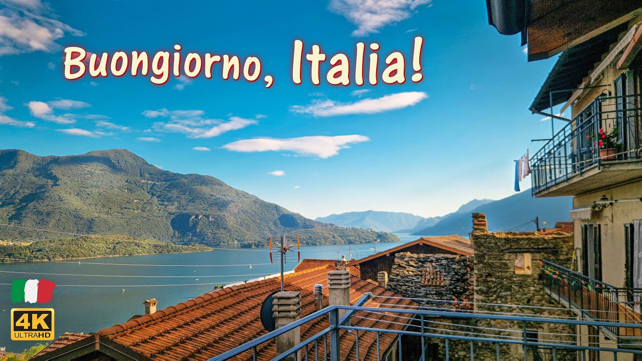 Good morning, Italy! 🇮🇹 Morning walk in Vercana, Lake Como