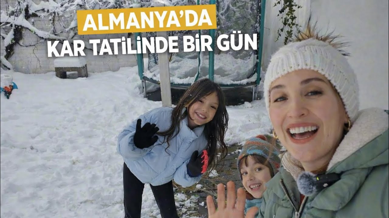 Almanya’da Kar Tatilinde Bir Gün ❄️ | Ailece Vlog, Kar Manzaraları & Kardan Adam