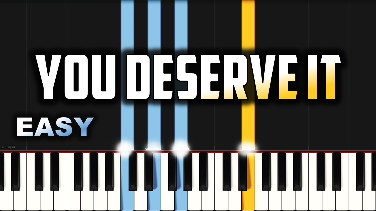 JJ Hairston - You Deserve It | EASY PIANO TUTORIAL BY Extreme Midi