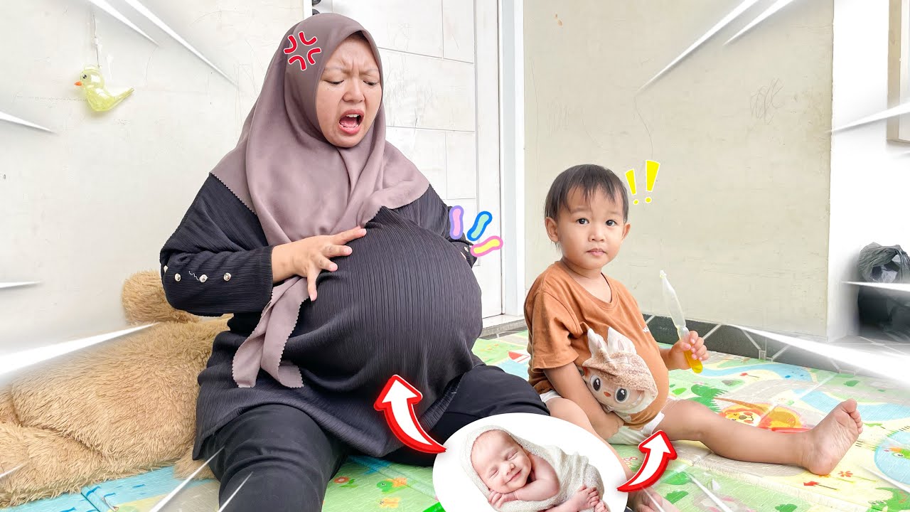 GARA2 MAKAN ES KIKO TIBA2 HAMIL 🤰🏻 TIBA2 KONTRAKSI DAN MELAHIRKAN SENDIRI⁉️