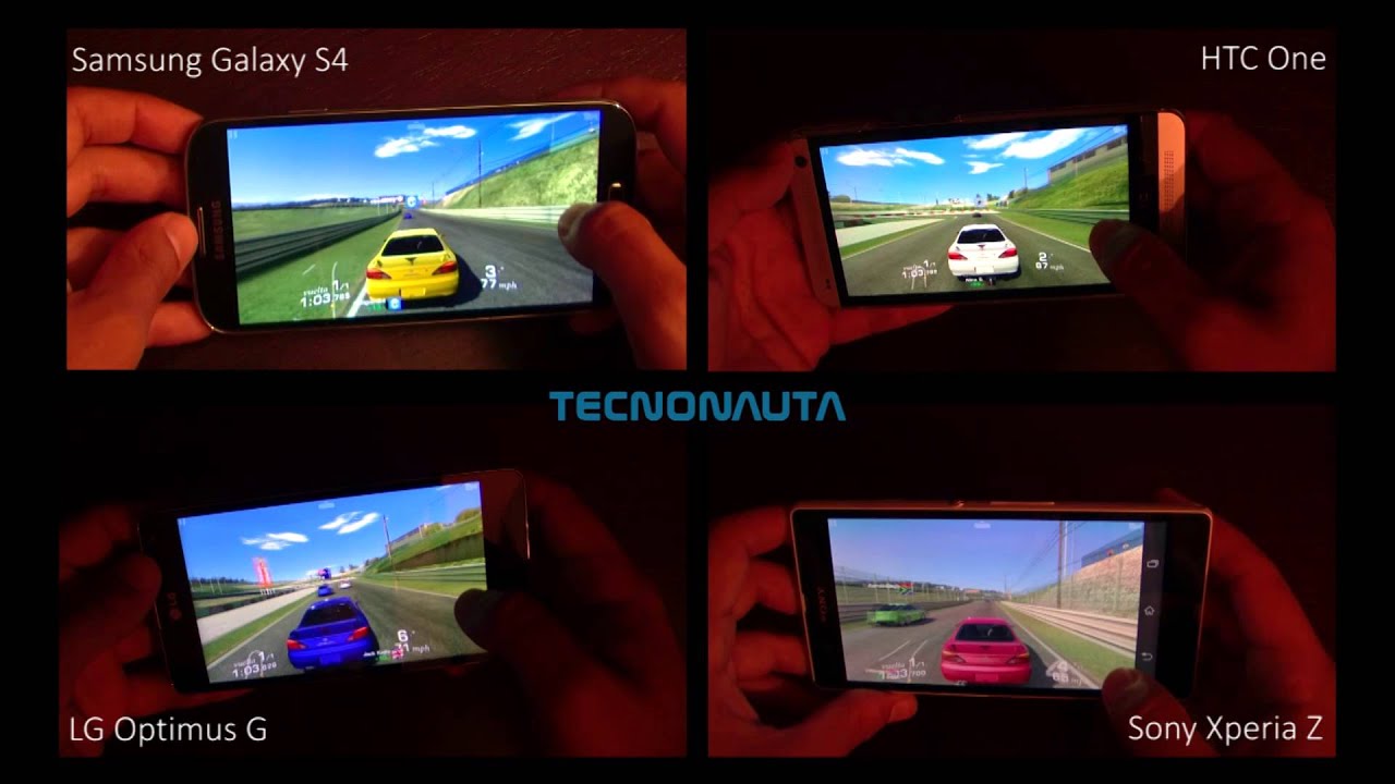 Game Test: GALAXY S4, HTC ONE, XPERIA Z... (Real Racing 3)