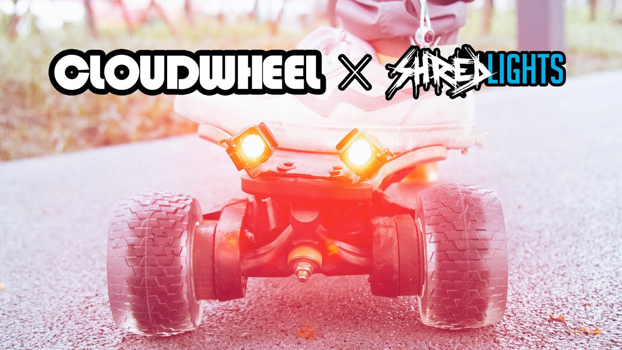 How to mount Shredlights to Exway boards with Cloudwheel