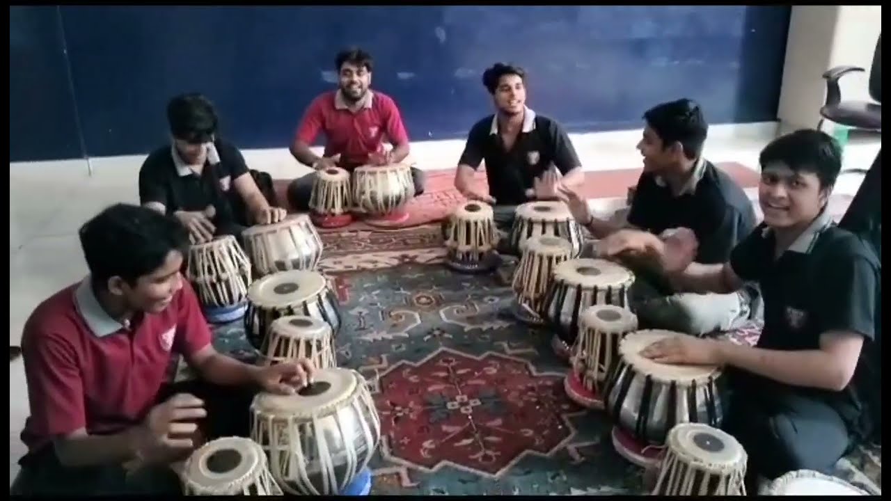 Tabla masti on class CWS Varanasi| Crimson World School Varanasi|
