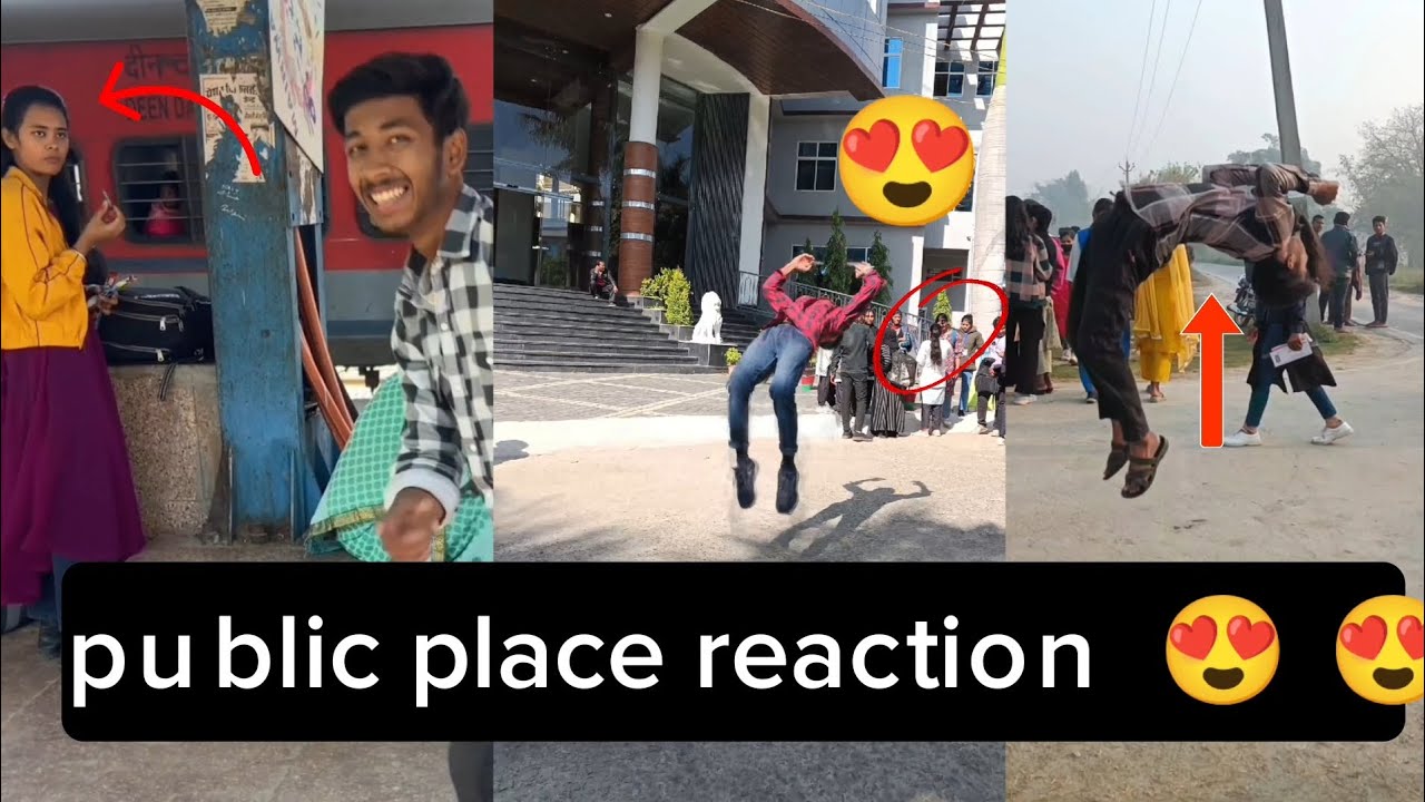 Flip😍😍//public reactions 🥰🥰//back flip in public reactions 🥰