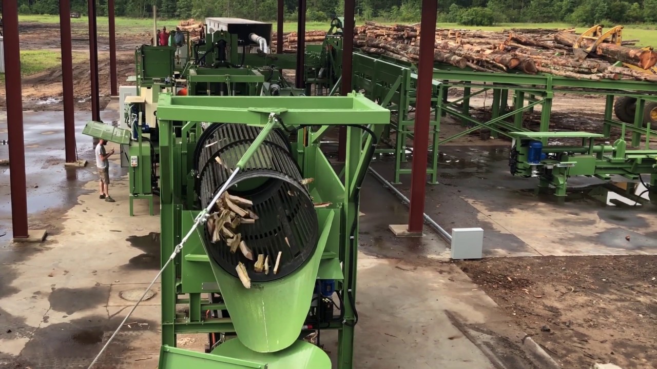 SPECIAL PEZZOLATO FIREWOOD EQUIPMENT FOR U.S.A. LARGE RETAILERS DURING COMMISSIONING