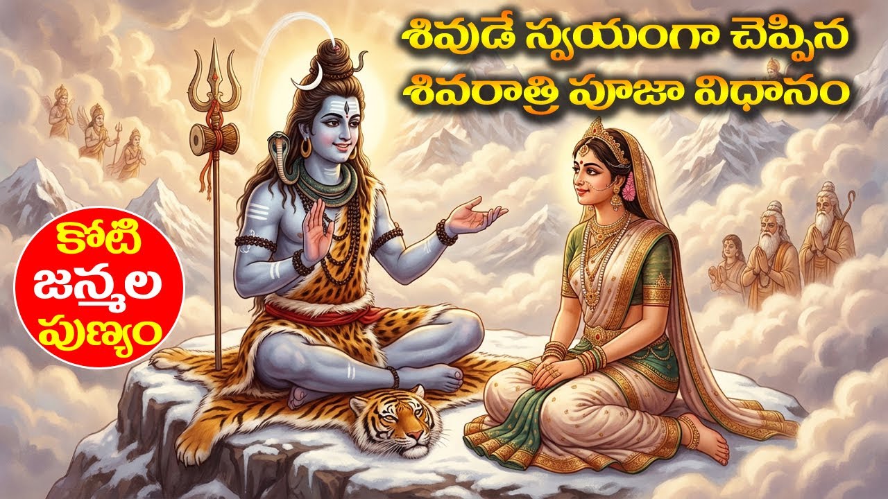 శివుడే స్వయంగా చెప్పిన శివరాత్రి పూజా విధానం ! కోటిజన్మల పుణ్యం ! || #mahashivratri #mahadev