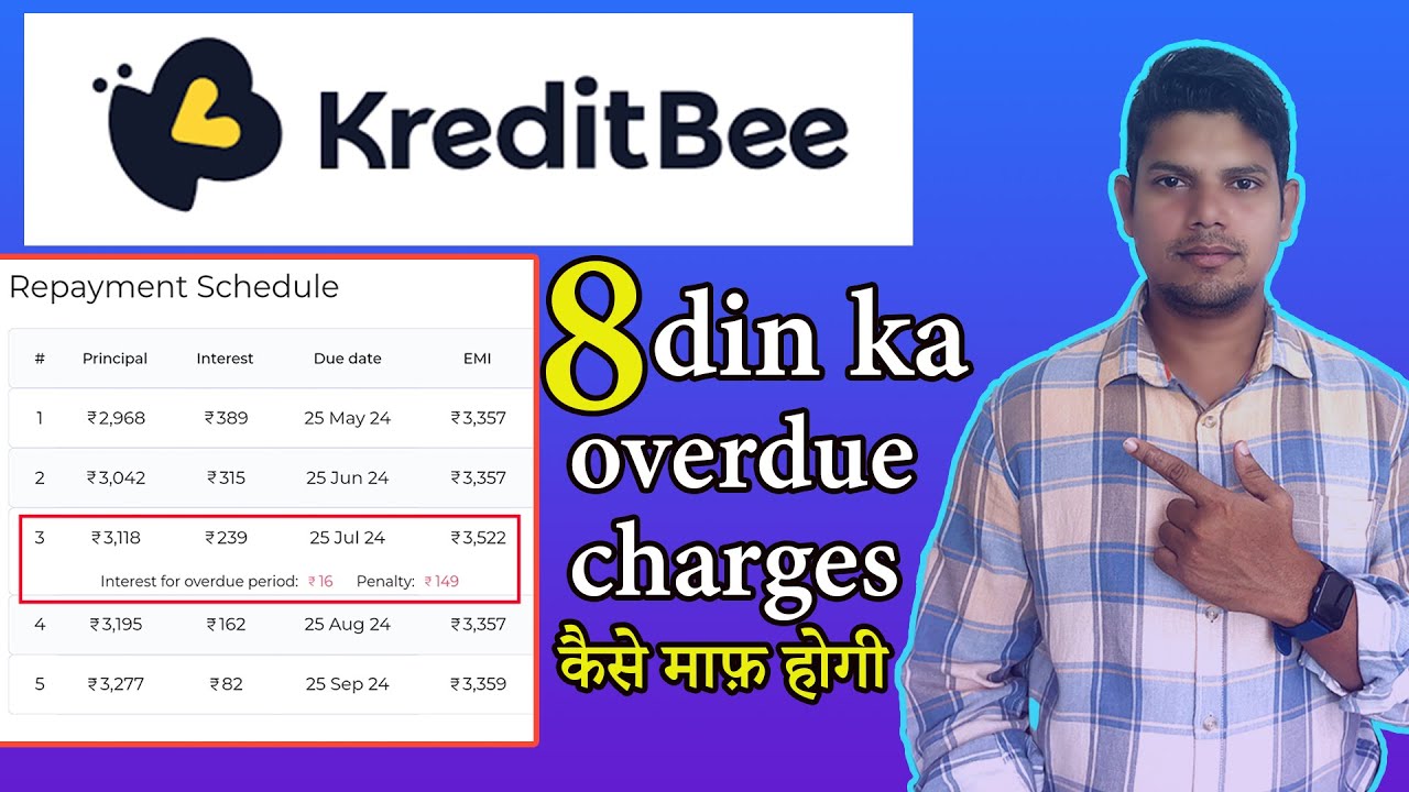 Kreditbee Overdue Charges ? Kreditbee loan repayment not done till 2024