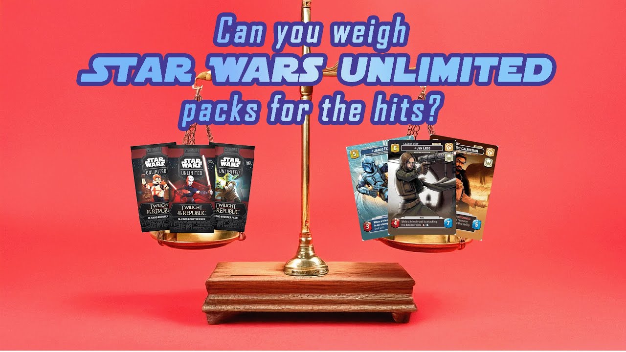 Can you weigh Star Wars Unlimited packs for the hits?