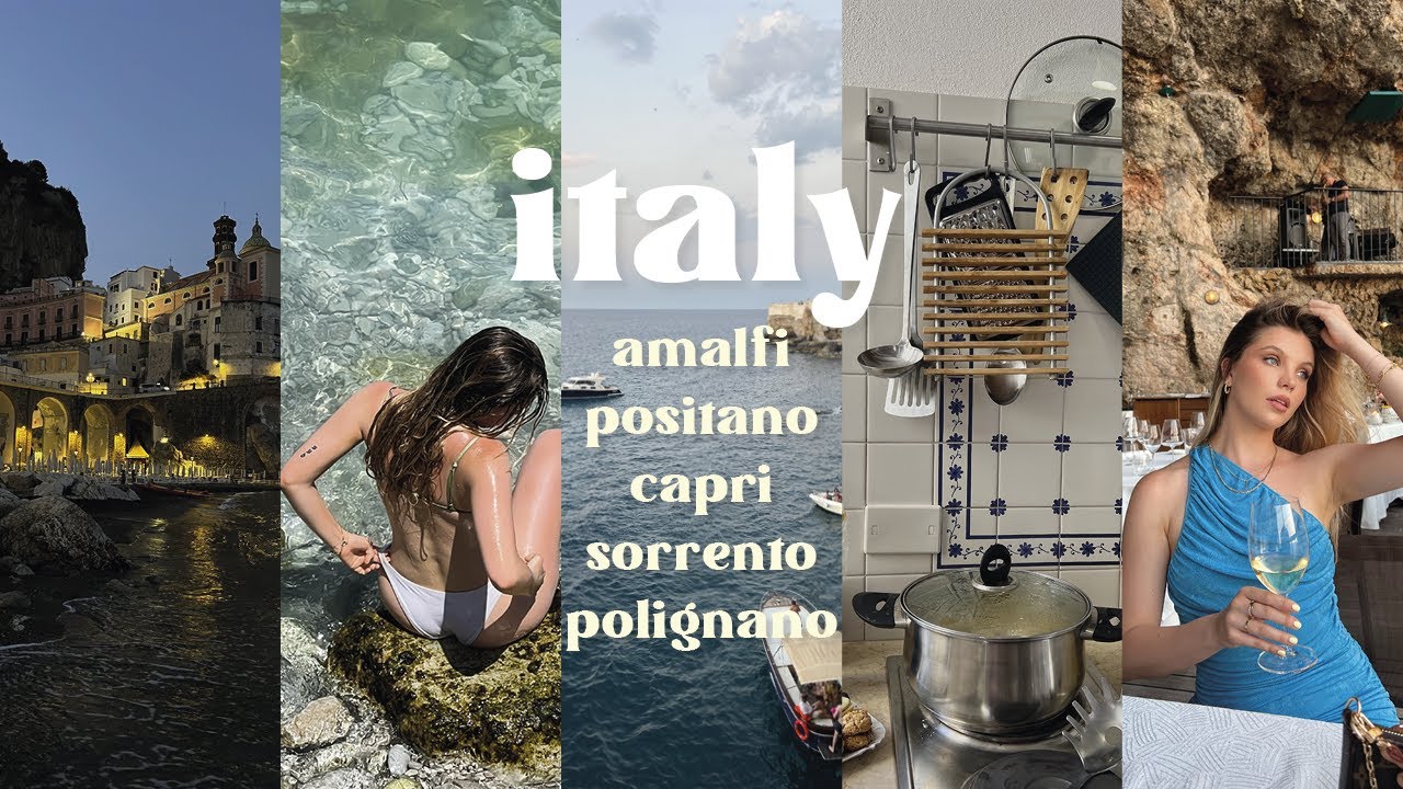 AMALFI COAST VLOG / positano, capri, sorrento + polignano ✨🍸👙