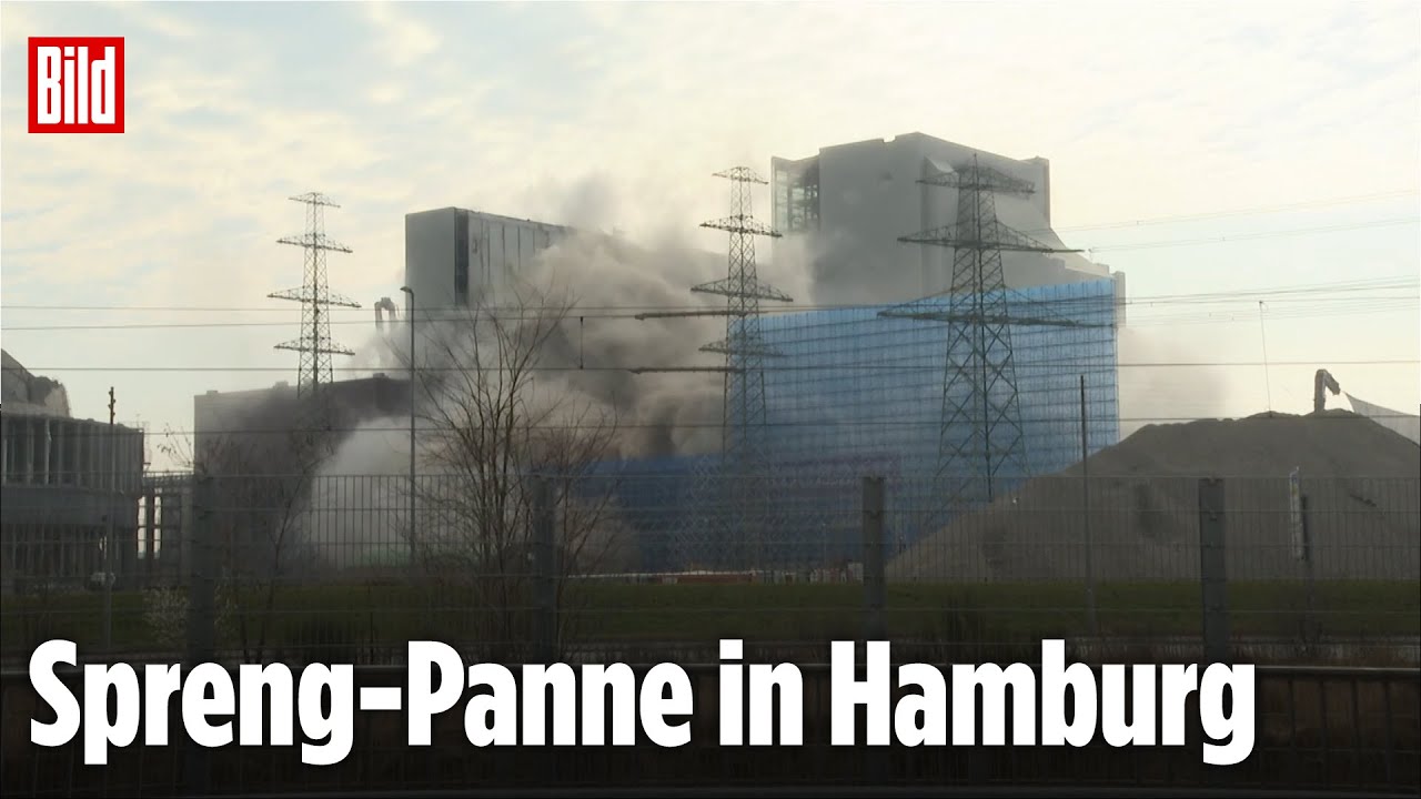 Hamburg: Kraftwerk-Gebäude trotzt der Detonation