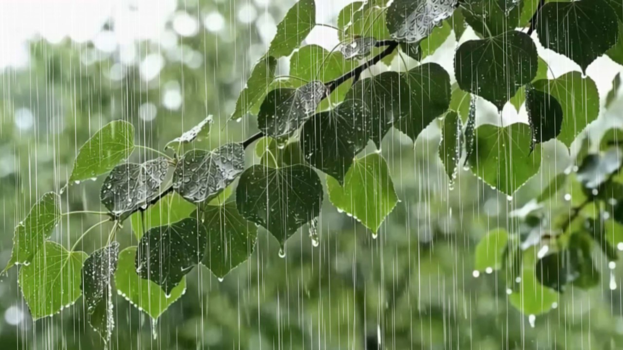 Fall Asleep INSTANTLY with Mountain Rain Sounds (No Thunder), Deep Sleep & Insomnia Relief 🌿🌧️
