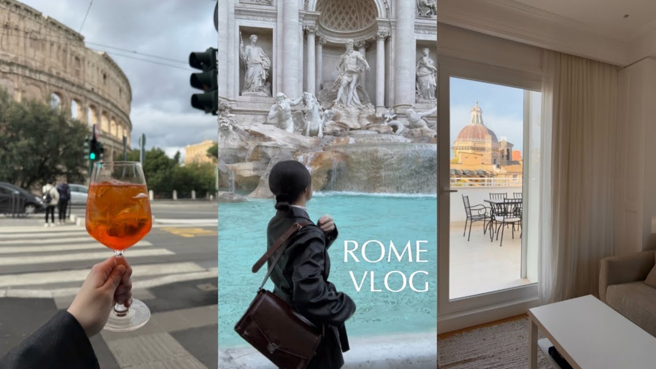 겨울에 간 이탈리아 로마 여행 브이로그 🇮🇹  |  테라스 있는 로마 에어비앤비추천 🏛️ • 오페라 극장 • 콜로세움 • 트레비분수  | Italy rome vlog