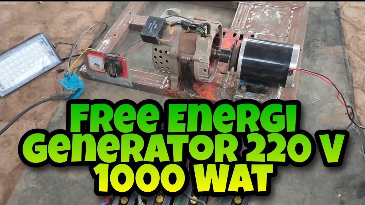 Generator Listrik 220 V. Tanpa BBM, ternyata!!!!!.