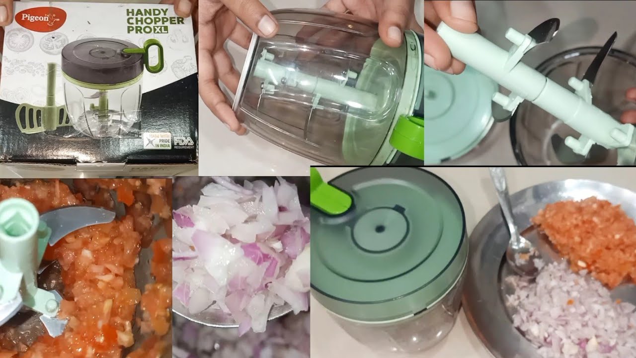 Pigeon Handy Chopper Pro XL (900 ML) for Chopping | 5 Stainless Steel Blades | full review and Demo