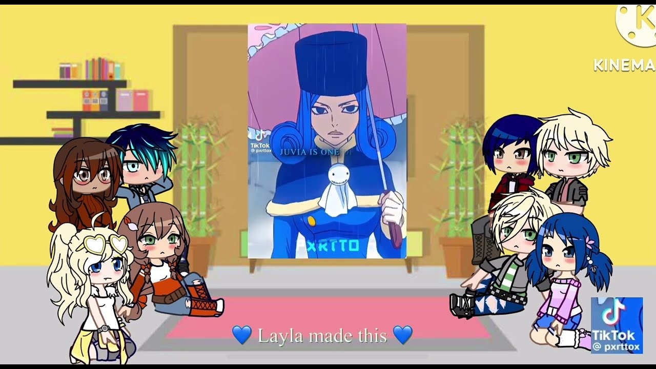 MLB react to their parents as Fairytail characters 5/? (Marinette)