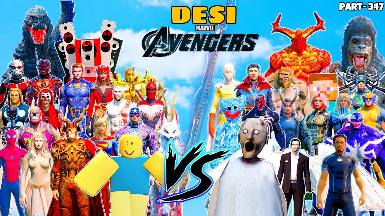 DESI Avengers and ODIN FIGHT Each Other For Becoming DICTATOR with GRANNY and ROBLOX in GTA 5 | #347