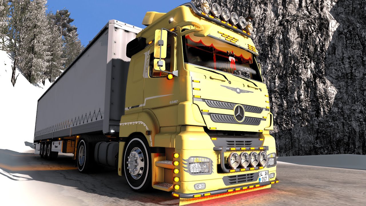 ETS 2 | EGSOZLU FAÇA AXOR 1840 İLE BOL SOLLAMALI NAKLİYAT! | KAZA YAPTIK! |