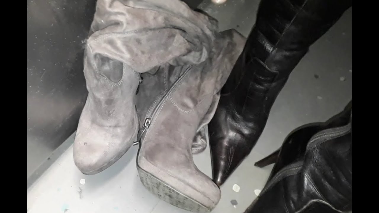 User request video. Leave boots in the train. Tamaris Overknee Boots (sponsored)
